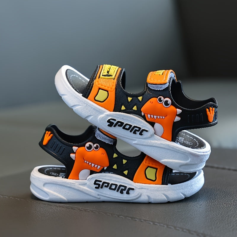 Children's PVC Sandals Boys Girls Adjustable Closure Breathable Lightweight Casual Summer