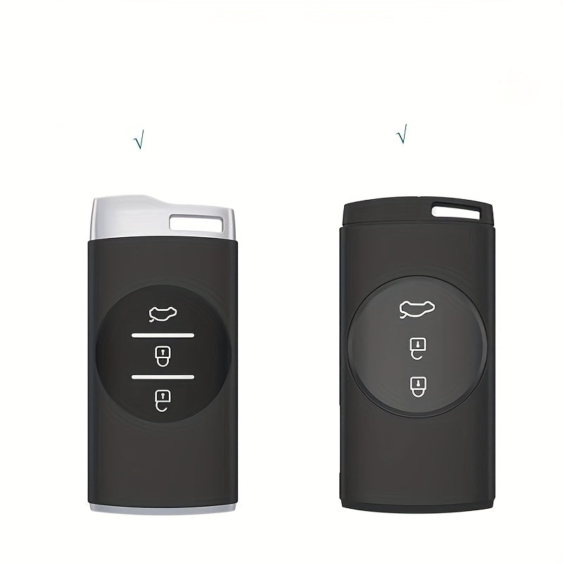 Universal TPU Car Key Fob Case Wear-Resistant Anti-Fall Cover with Keychain