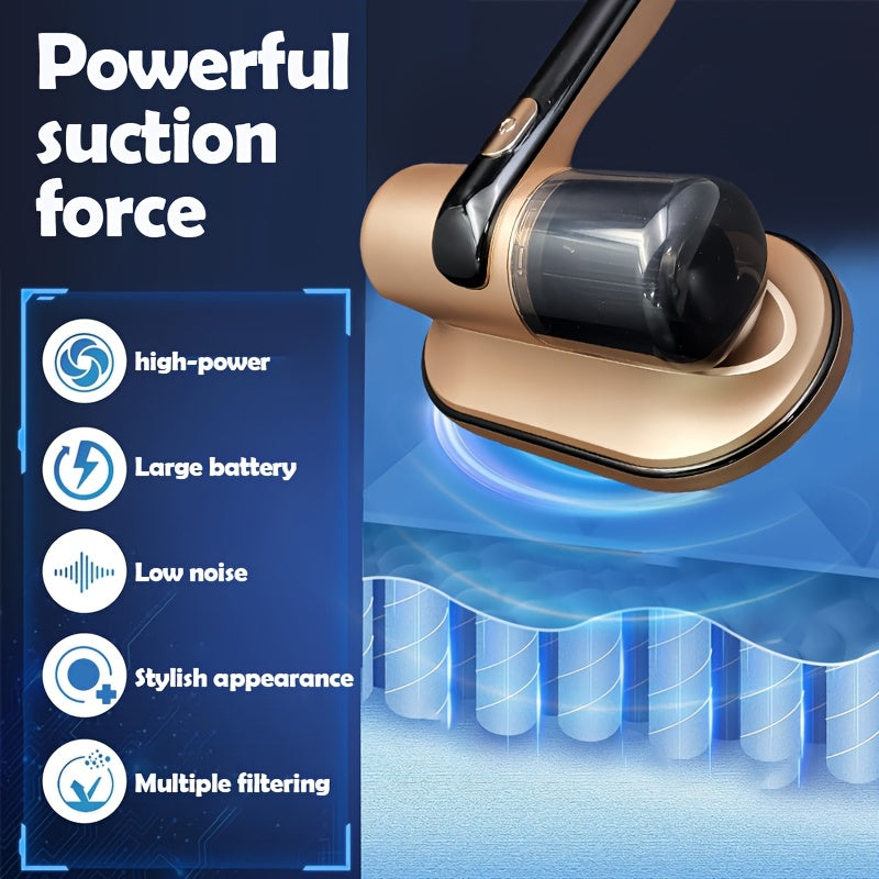 Rechargeable Handheld Vacuum Cleaner for Dust and Hair with Stainless Steel Filter