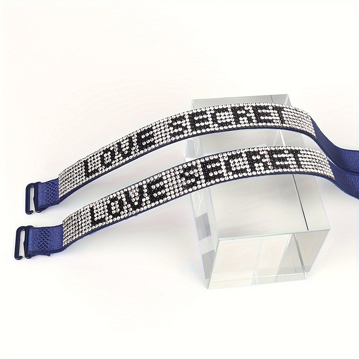 Rhinestone Bra Strap Elastic Lingerie Accessory for Women