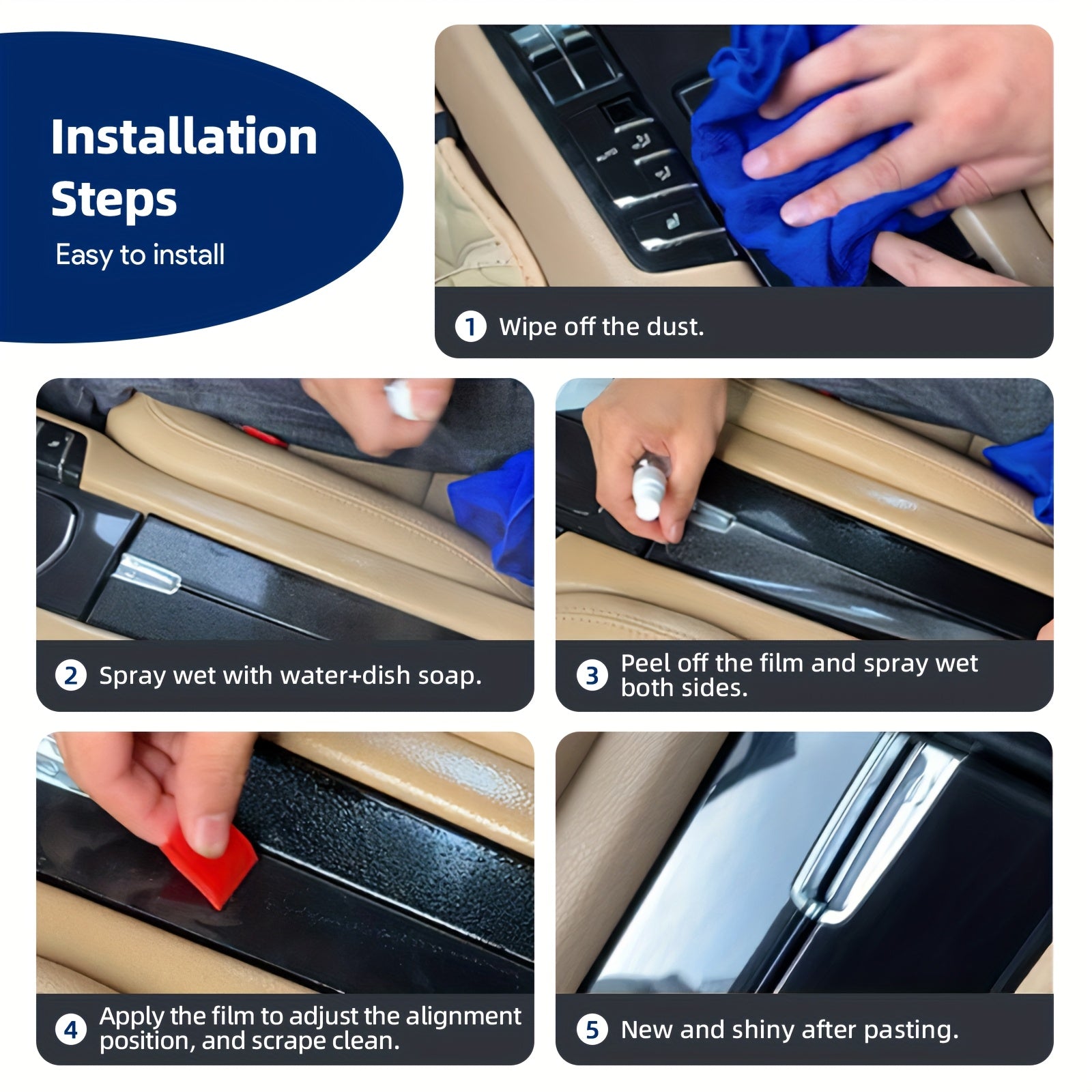 Película protectora transparente de TPU para exterior de coche 2023-2025 resistente a arañazos