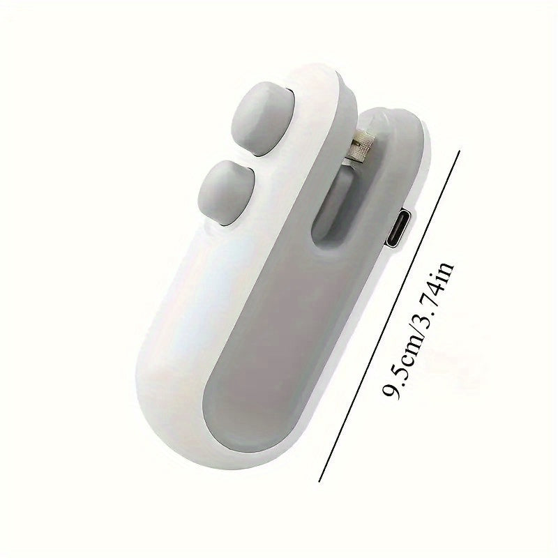 Mini Bag Sealer with Cutter Magnetic Suction Rechargeable Handheld Food Seal Machine