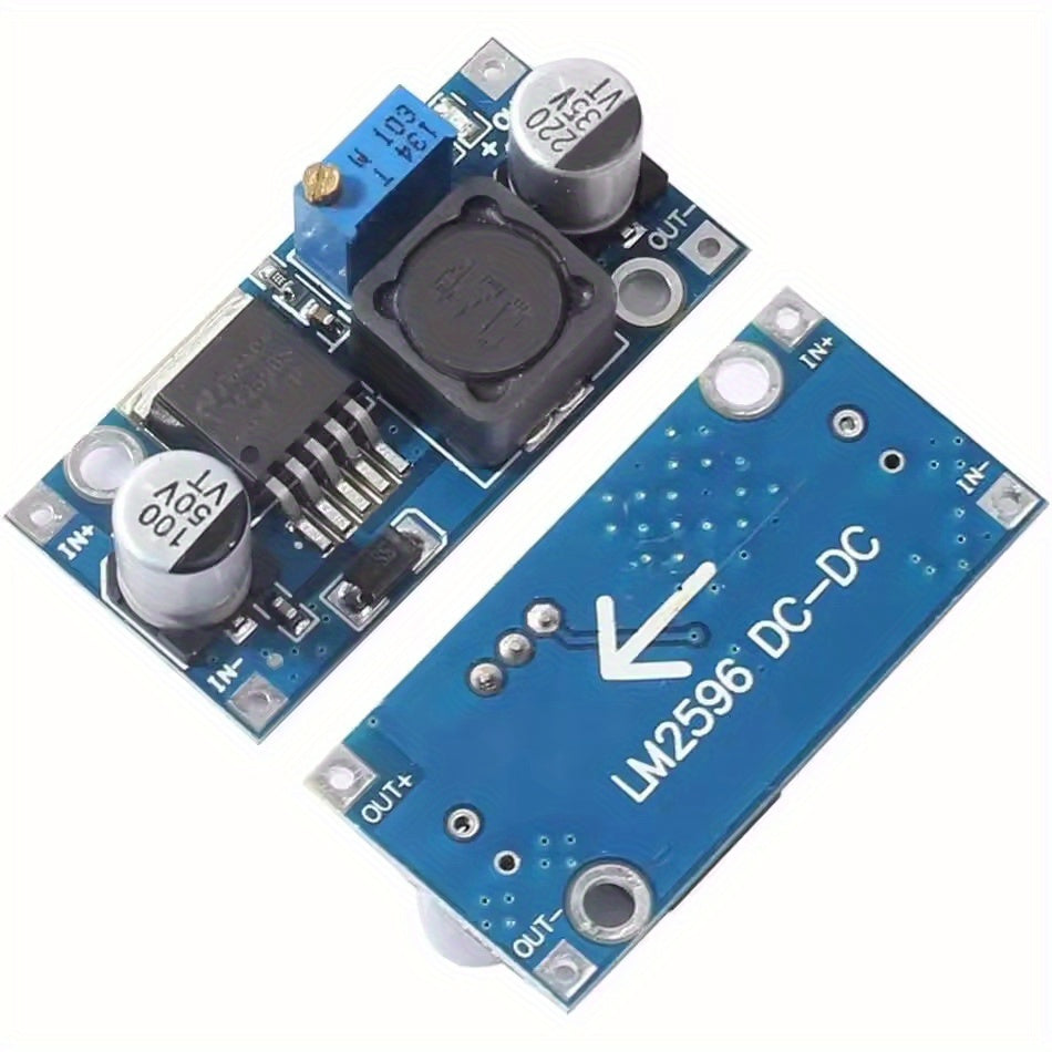 Juego de 5 módulos convertidores buck DC-DC ajustables para suministro de energía en electrónica