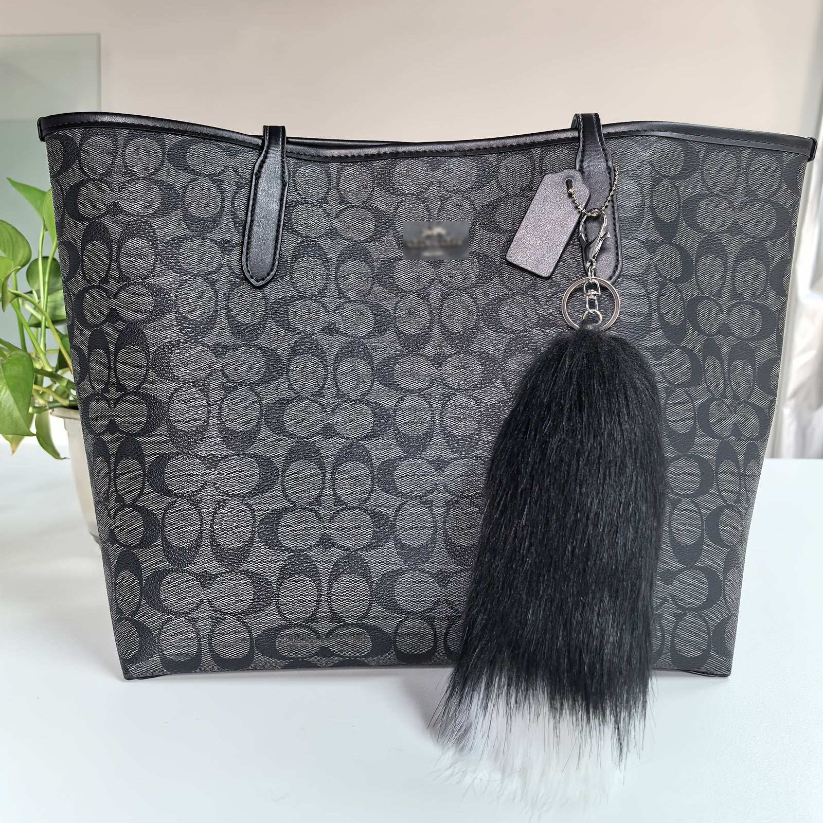 Yumshoq Plush Chic Foxqul Kalit zanjiri - Sumkalar va Telefonlar uchun Qiziqarli Hayvon Charm, Lobster Klipsi bilan to'liq, Ayollar uchun Ideal Sovg'a