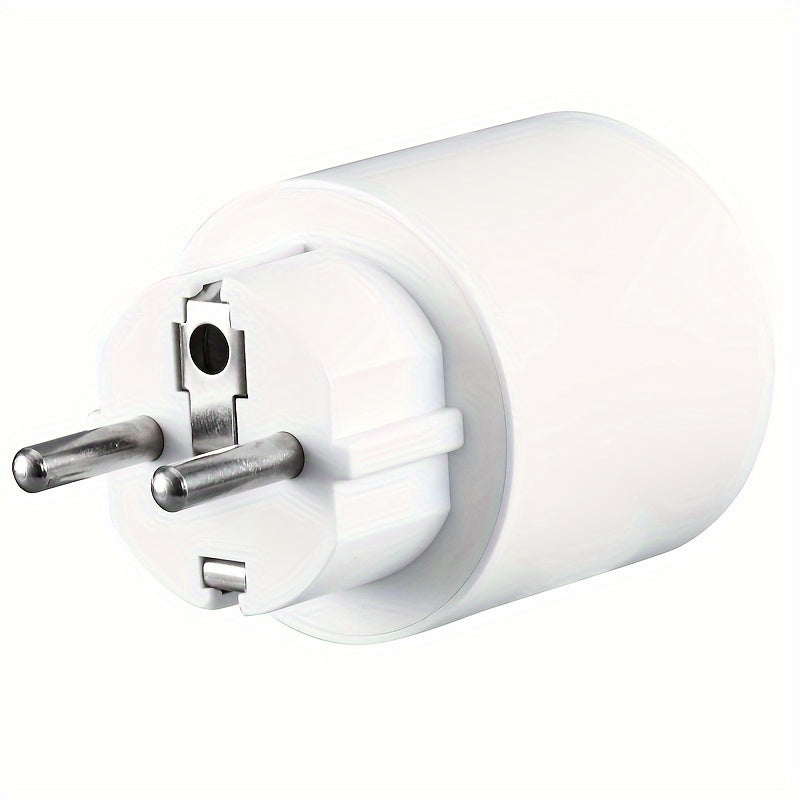 Enchufe inteligente WiFi mini con control por app, compatible con Alexa y Google Home, temporizador, 16A, 3840W, enchufe europeo