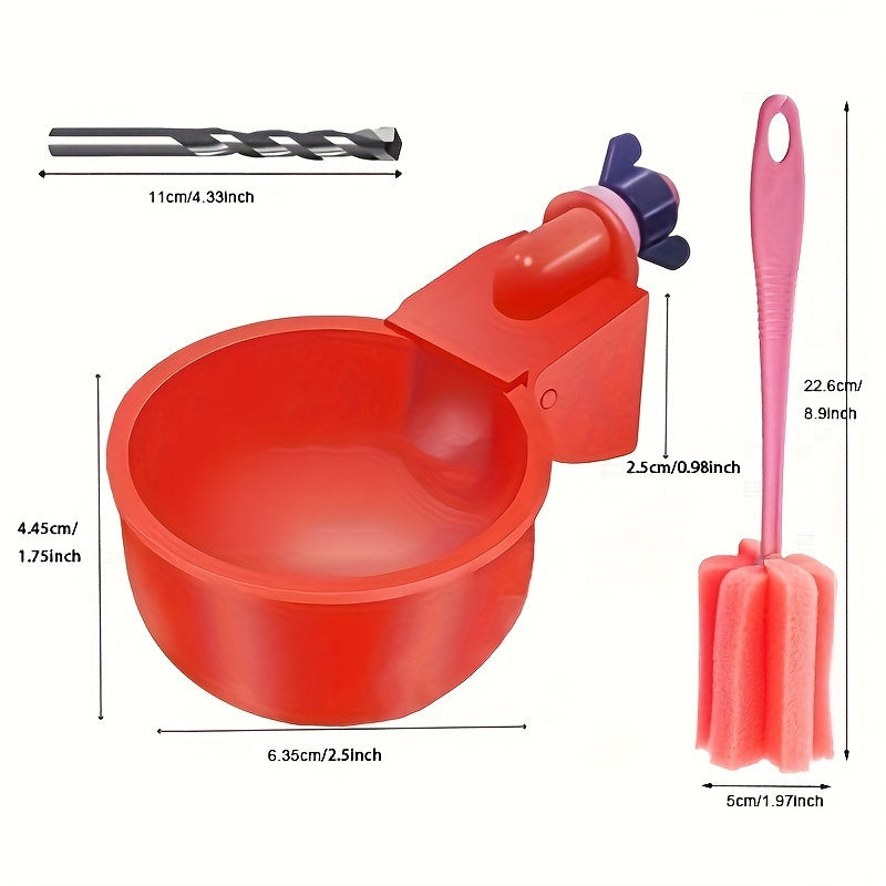 O'z-o'zini to'xtatuvchi dozator bilan avtomatik tovuq suv beruvchi, mustahkam PP materialidan tayyorlangan, fermada parrandachilik uchun