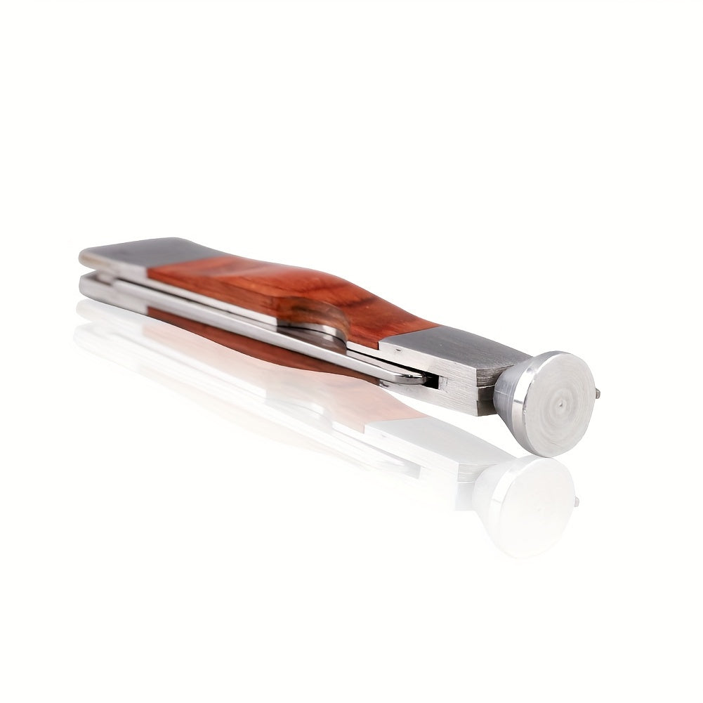 Stainless Steel Pipe Cleaning Tool with Rosewood Handle 3-in-1 Tobacco Pipe Cleaner