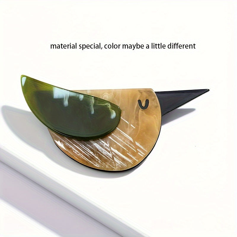 Broches de ave de acrílico, alfileres de solapa, accesorio de moda, lindo estilo punk