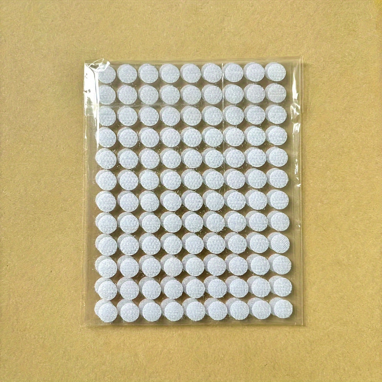 Self-Adhesive Hook and Loop Dots White Nylon 0.99 cm Pack of 400