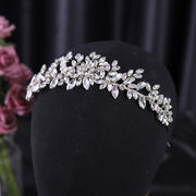 Bridal Headband Crystal Rhinestone Flower Wedding Hair Accessory for Women