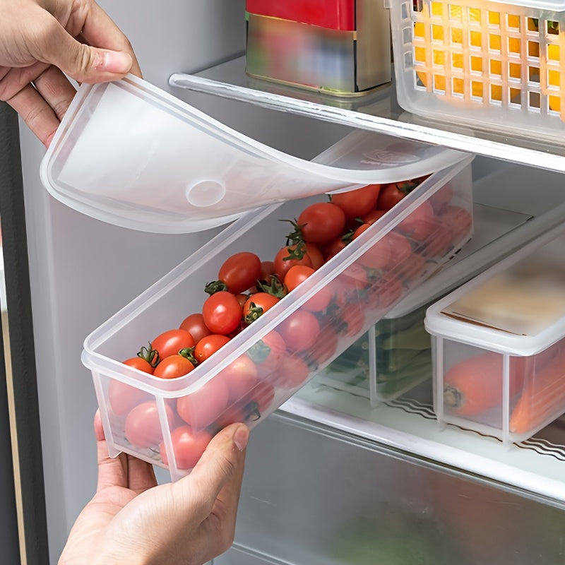 Clear Plastic Noodle Box Food Storage Container 29cm X 8cm X 6.5cm