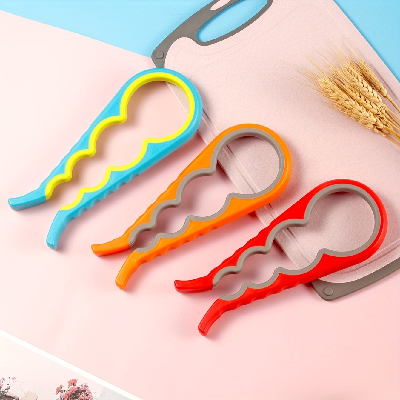 Portable 4-in-1 Bottle Opener for Beer Cans and Bottles Kitchen Bar Party