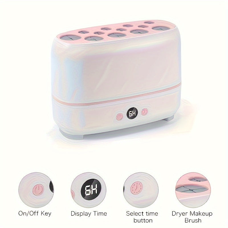 Electric Makeup Brush Cleaner and Dryer USB Rechargeable Automatic 2-in-1