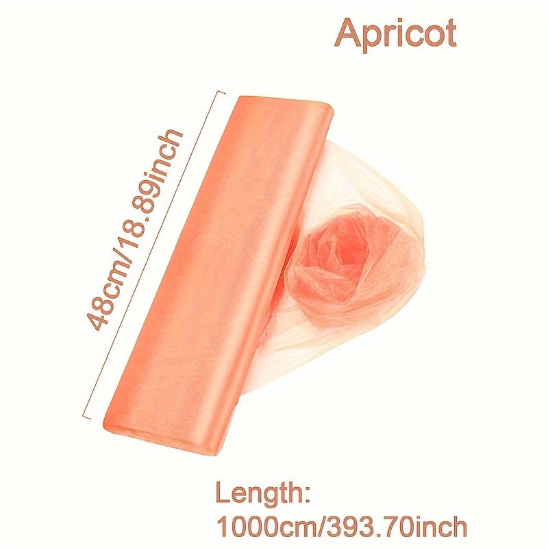 Vibrant Organza Tulle Sheer Backdrop Curtain 10m Colorful Swirl Patterns for Events