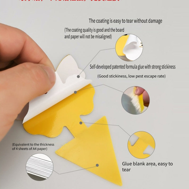 12 Pcs Fruit Fly Sticky Insect Boards Double-Sided Yellow Trap