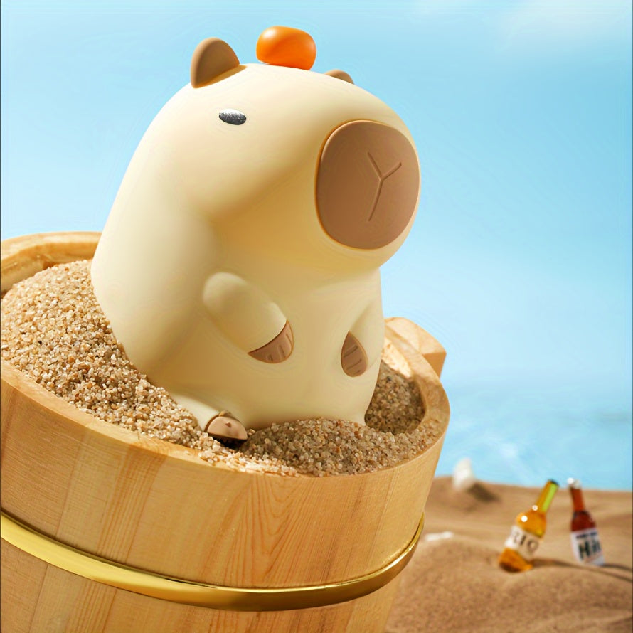 Cartoon Capybara Night Light USB Rechargeable Touch Lamp for Bedroom
