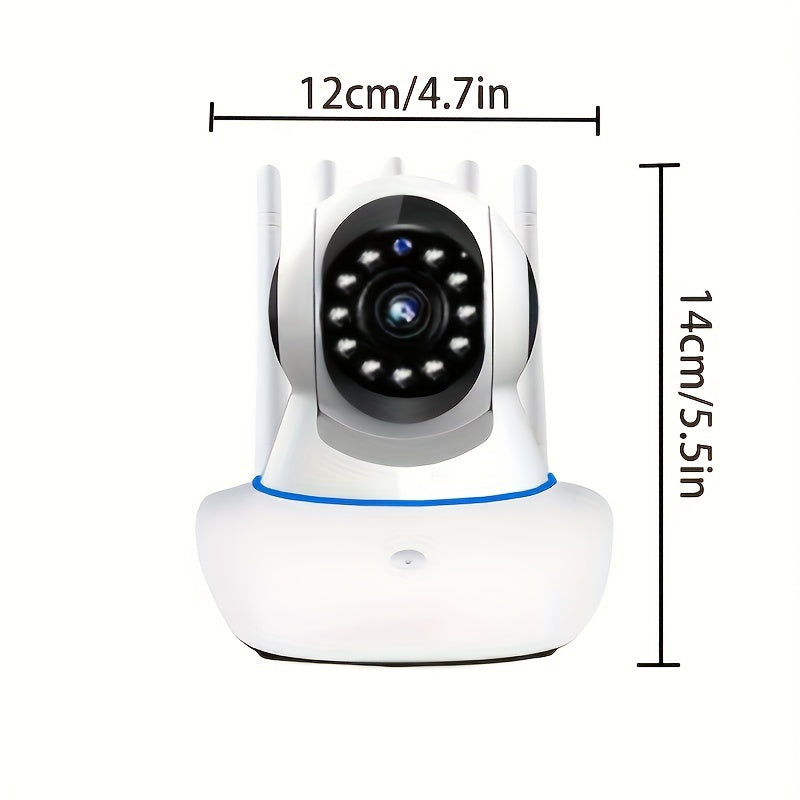 1080P HD Wireless Home Security Camera with Wide-Angle Lens Night Vision Two-Way Audio and Auto Tracking