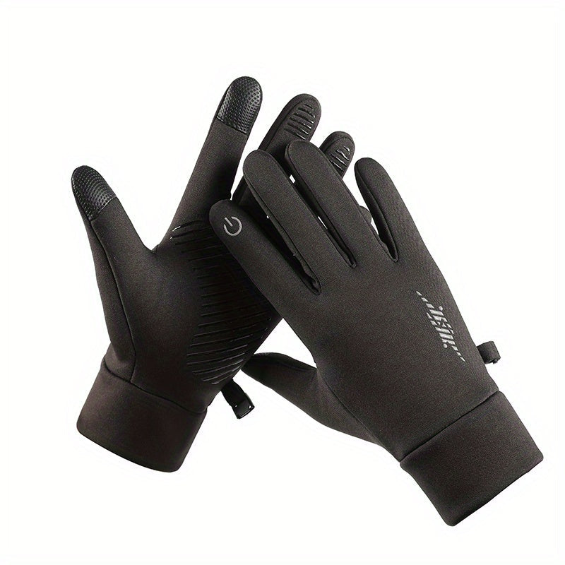 Winter Gloves for Men Women Black Warm Waterproof Windproof Touch Screen Non-slip Wear-resistant