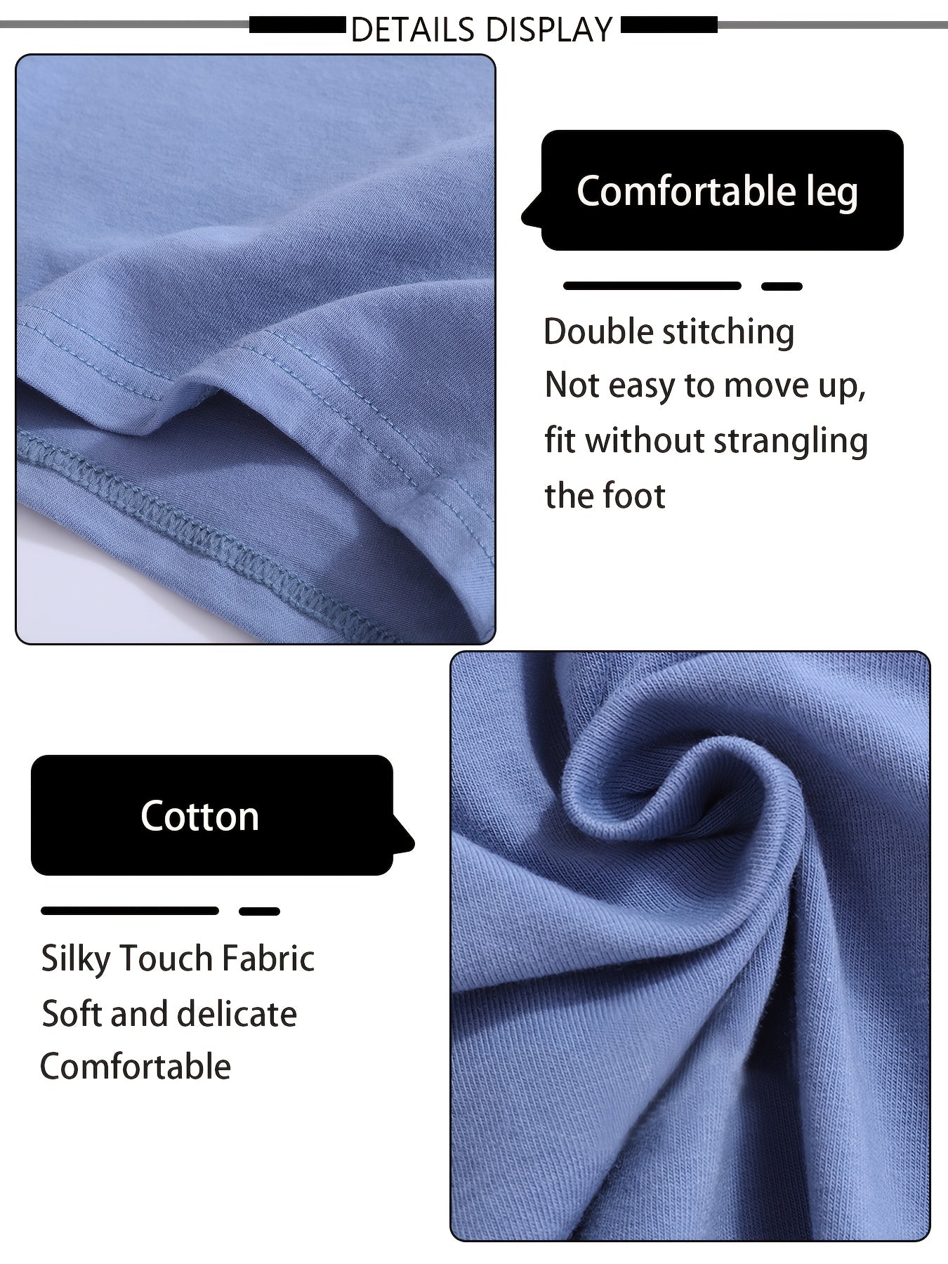 Men's Solid Cotton Boxer Briefs 5 Pack Breathable Quick-Drying Stretch