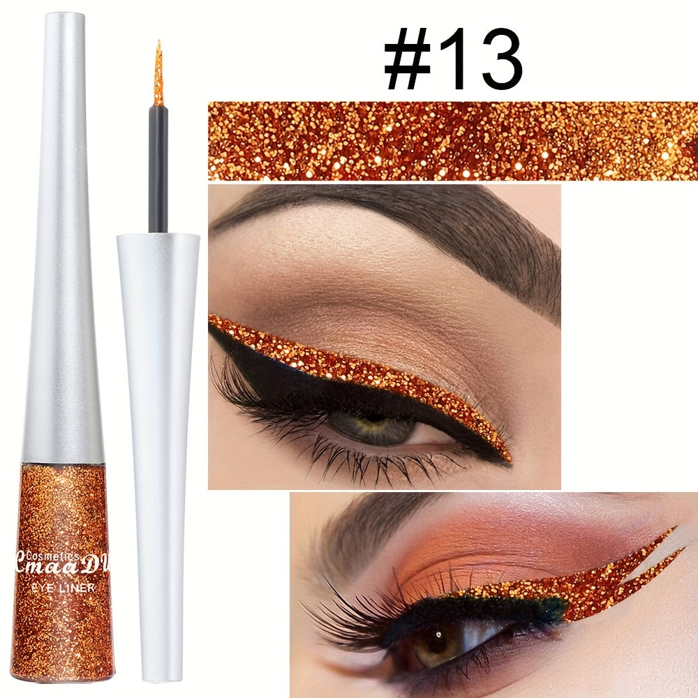 Women Glitter Liquid Eyeliner Stick 16 Colors Waterproof Long Wear