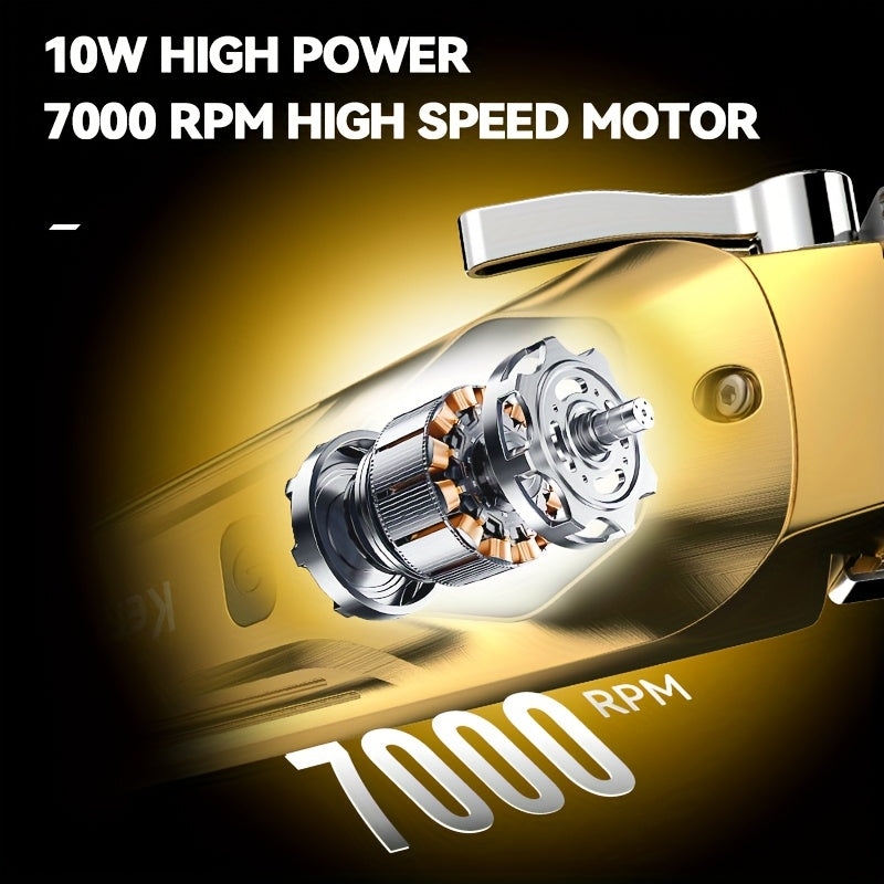 Electric Hair Clipper with LED Display Precision Cutting Fast USB Charging for Salons and Men