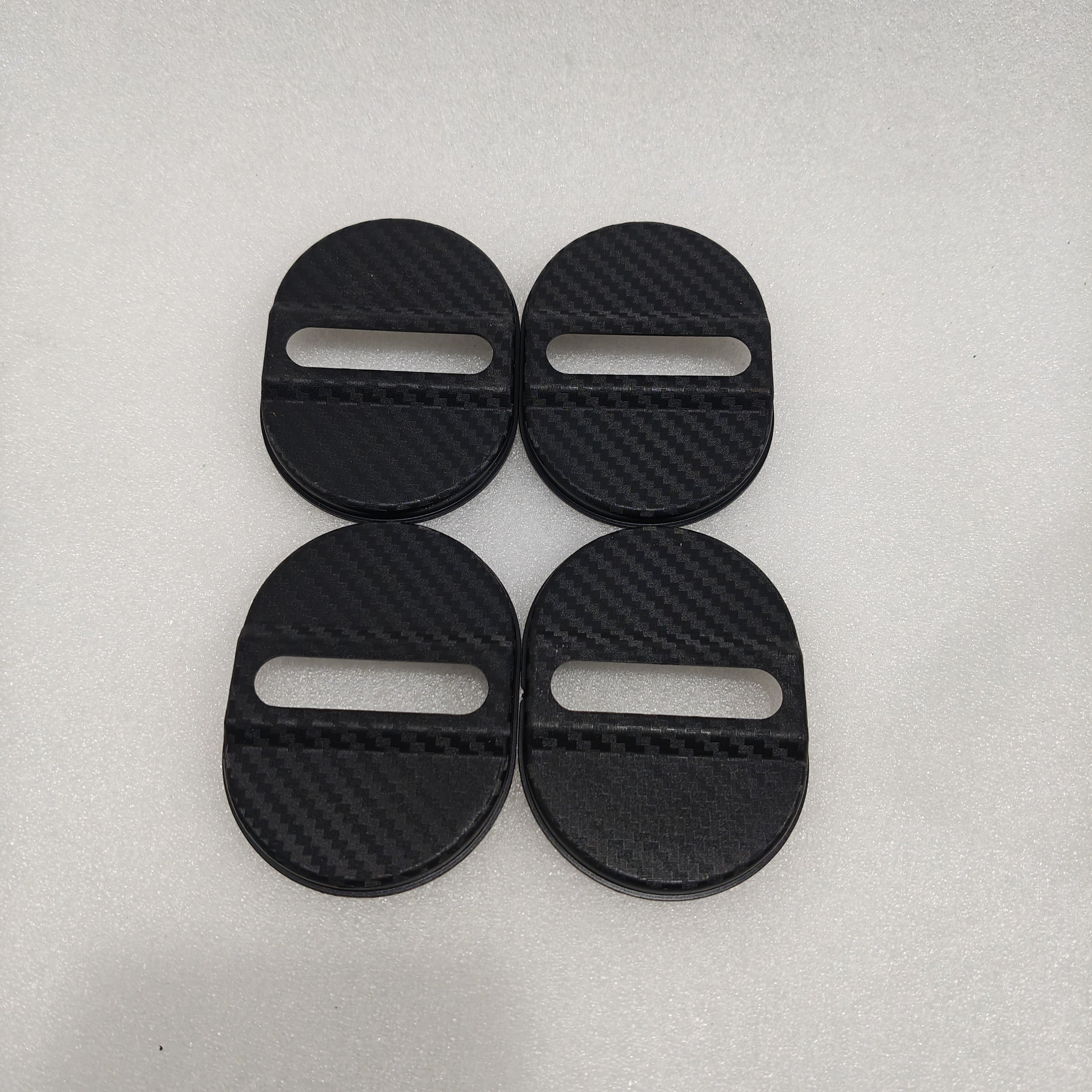 4pcs Car Door Lock Protector Covers Black Plastic Anti-Rust for BMW F30 Audi A3