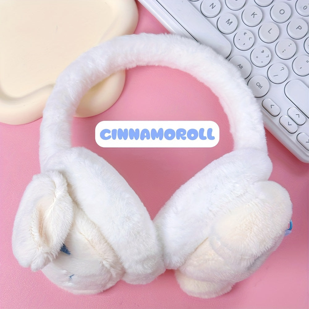 Pink White Purple Plush Earmuffs for Cold Weather Cozy Kawaii Winter Accessories