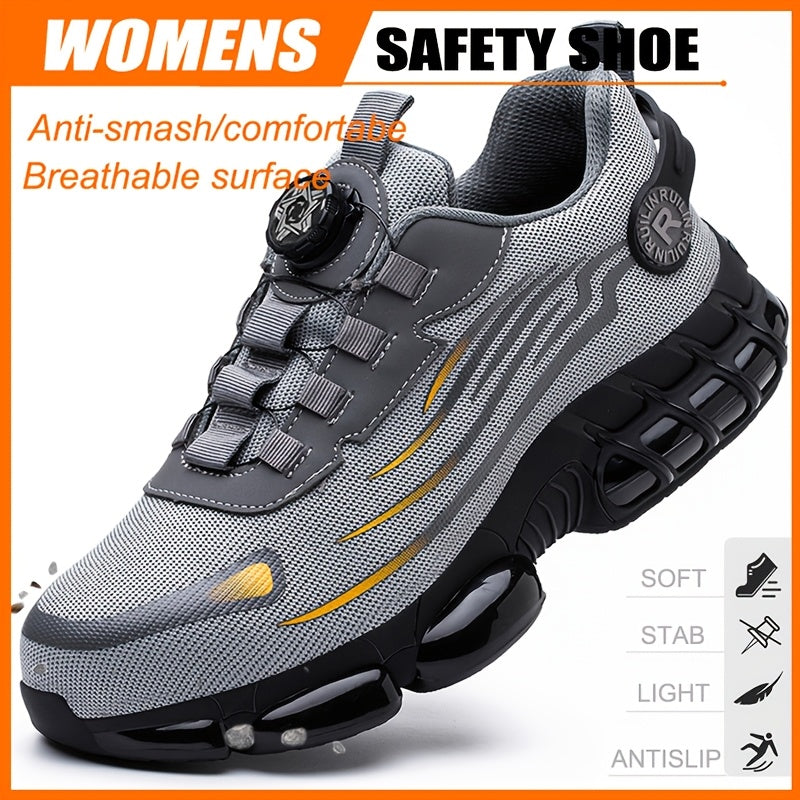 Women's Safety Shoes Steel Toe Puncture Resistant Breathable Work Sneakers