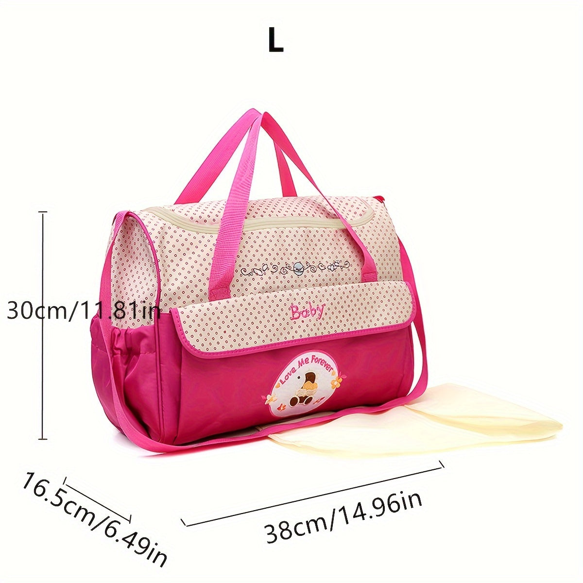 Diaper Bag Waterproof Cartoon Design Large Capacity Mom Bag for Travel and Gifts