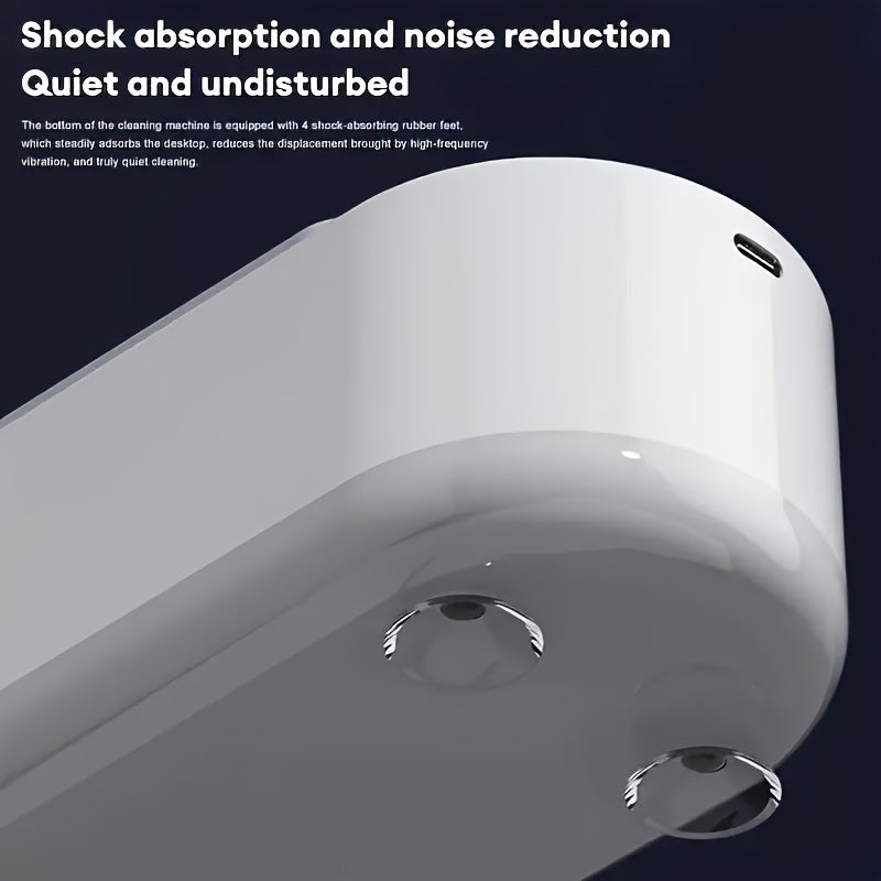 Portable Deep Cleaning Device for Glasses Jewelry and Stains with Vibrating Box
