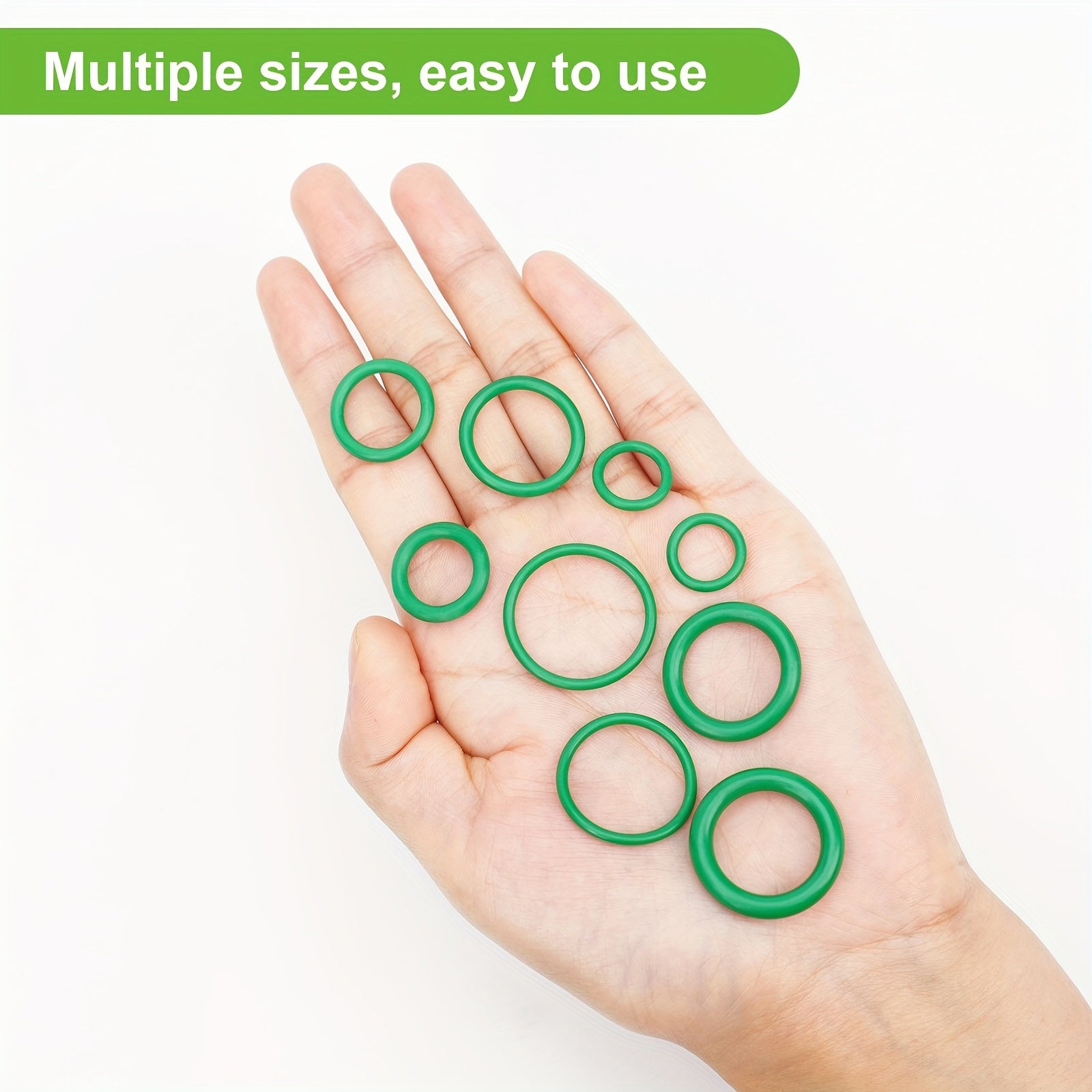 595-Piece Automotive AC O-Rings Kit Synthetic Rubber for Car A/C and Plumbing