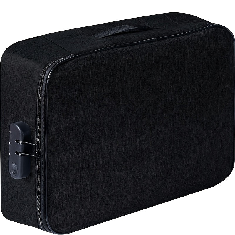 Bolsa de documentos de tela Oxford impermeable para suministros de oficina y artículos de viaje