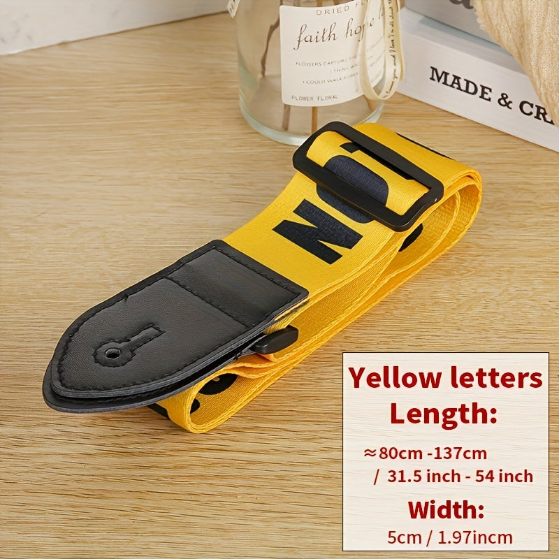 Correa para guitarra eléctrica de 102-180cm ajustable de nylon con patrón colorido de PU para escenario y estudio