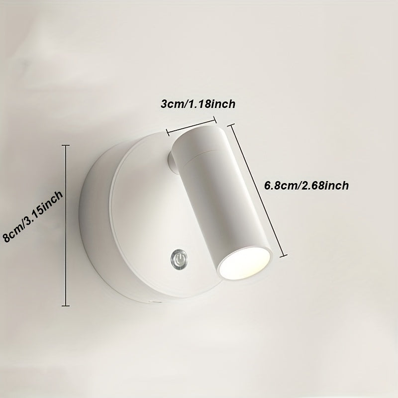 Modern LED Wall Sconce Touch Control Rechargeable Lithium Battery