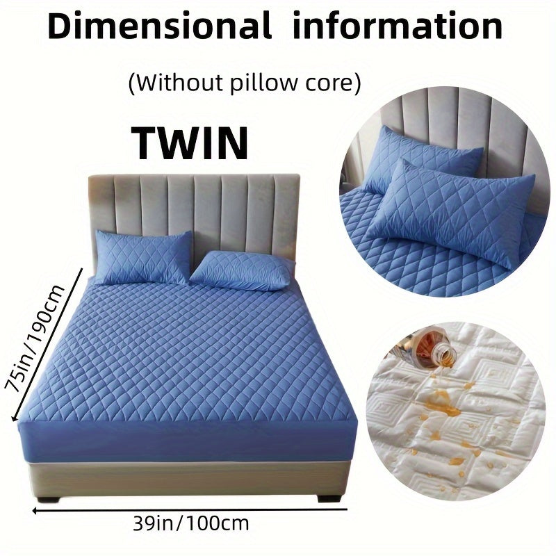 Fitted Sheet Set for 2/3 Bed Waterproof Deep Pocket Pillowcases Bedroom Guest Hotel