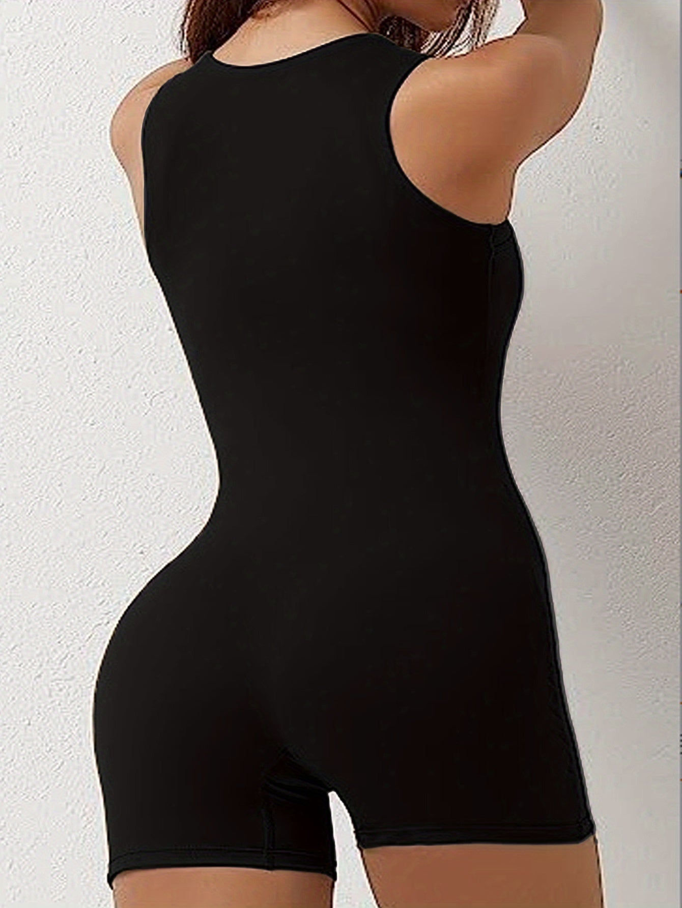 Women's Plus Size Seamless Tummy Control Butt-Lifting Yoga Bodysuit for Workout and Casual Wear