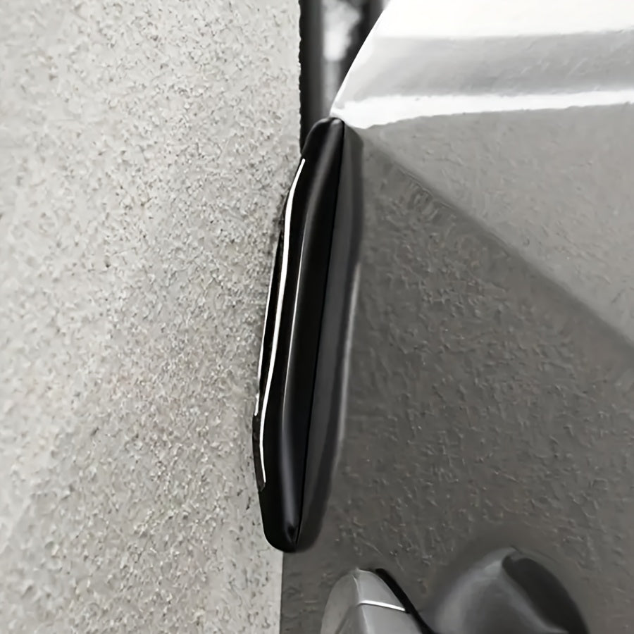 Protectores de parachoques de puertas de coche de 4 piezas, tiras de goma, protectores contra arañazos, duraderos, de plástico