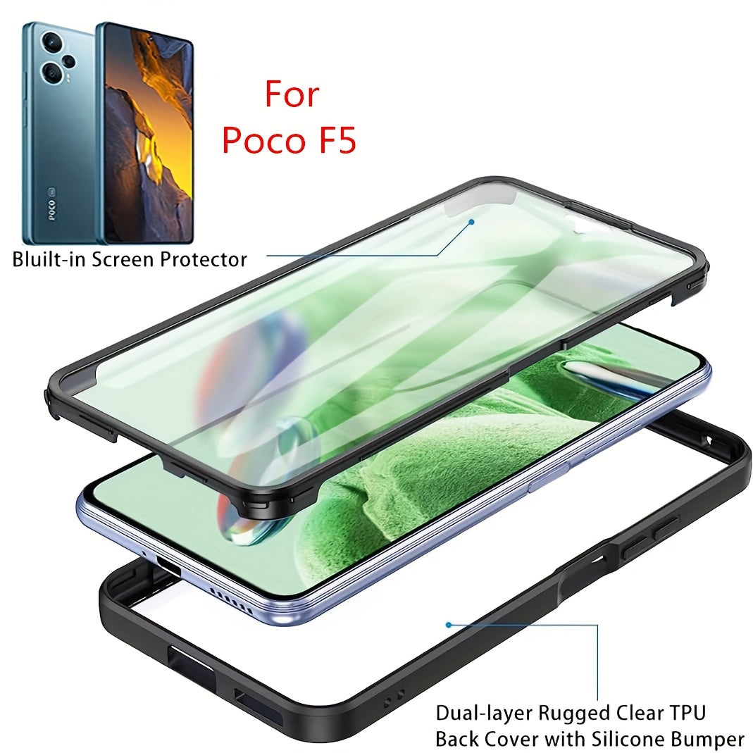 360 Full Body Shockproof Phone Case for Xiaomi POCO Series with Built-in Screen Protector