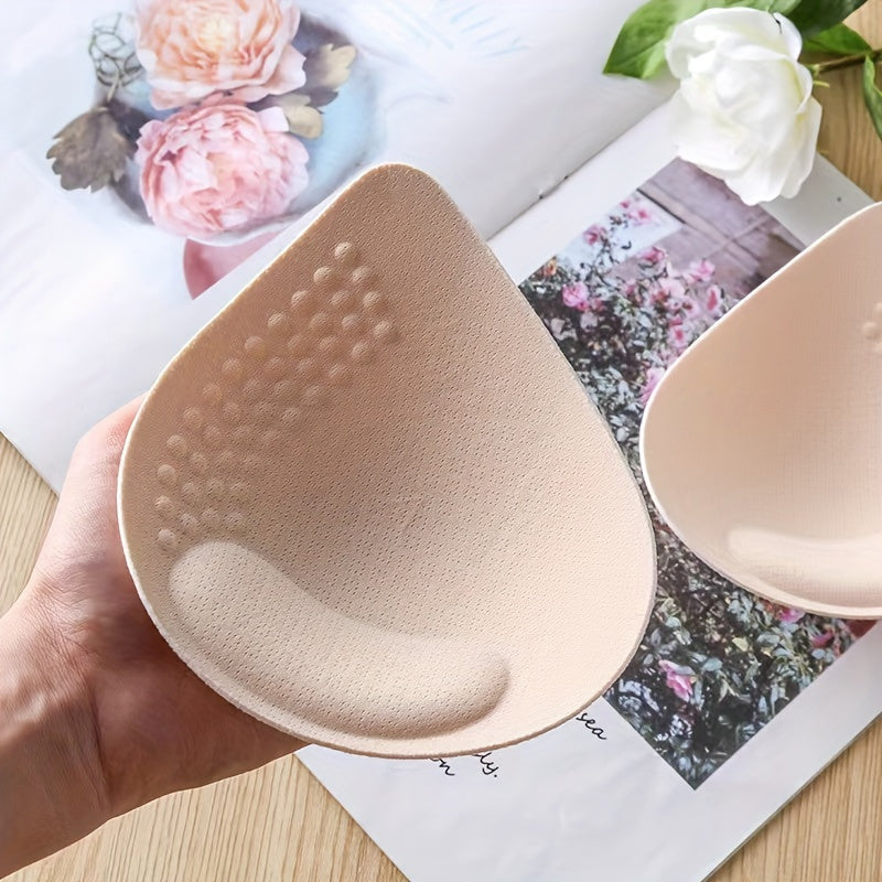 Three Pairs of Soft Thick Latex Bra Liners for Enhancing Breast Size and Comfort