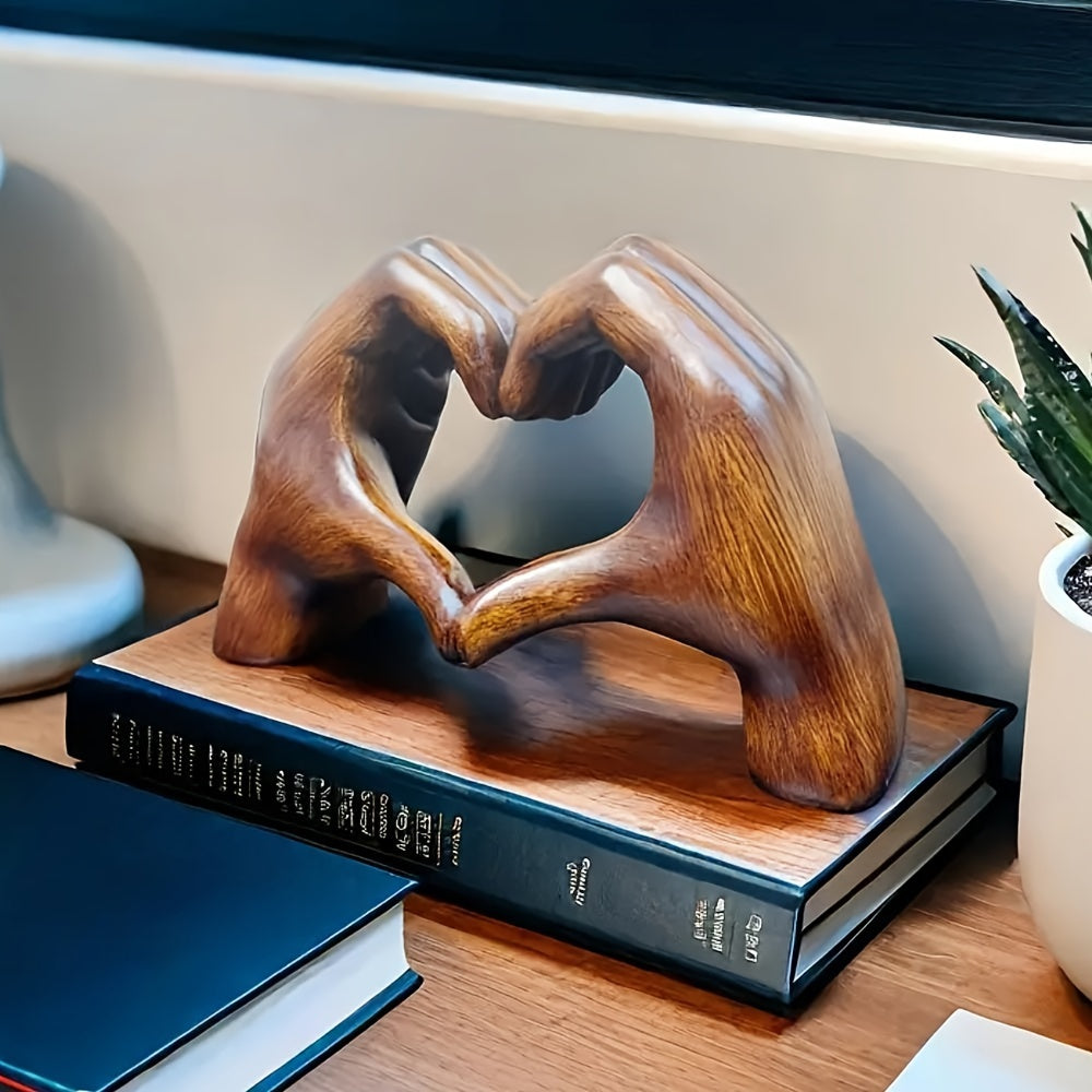 Heart-Shaped Resin Sculpture Home Decor Gift for Holidays or Special Occasions