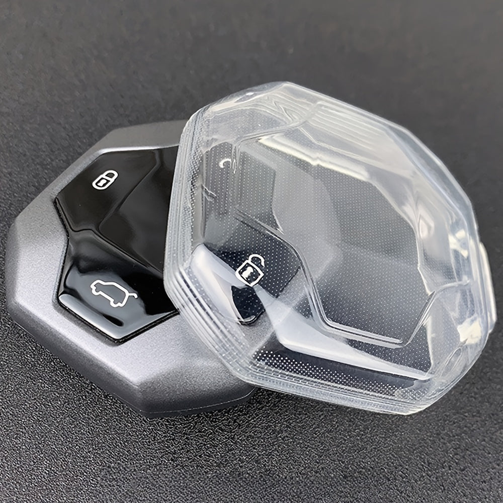 Car Key Cover TPU Protector for 4 Buttons Drop Protection fits T2 Traveler