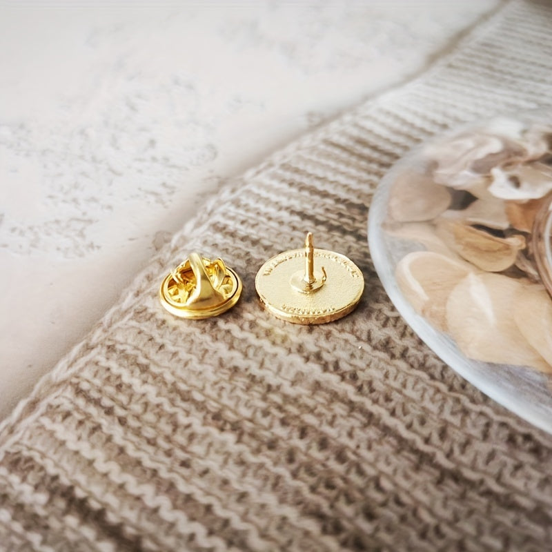 Qora zink alloy Masonik yelka belgilari, oltin qoplama bilan 3D emblema, kaplumbağa klipsi