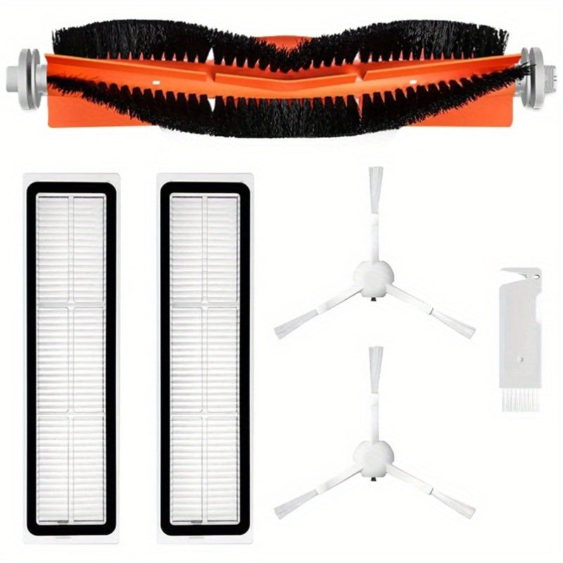 Dream D9/D9 Max L10 Pro uchun aksessuar to'plami - 6 ta changyutgich qismlarini almashtirishni o'z ichiga oladi: asosiy cho'tka, yon cho'tkalar va plastik pol uchun HEPA filtrlar.