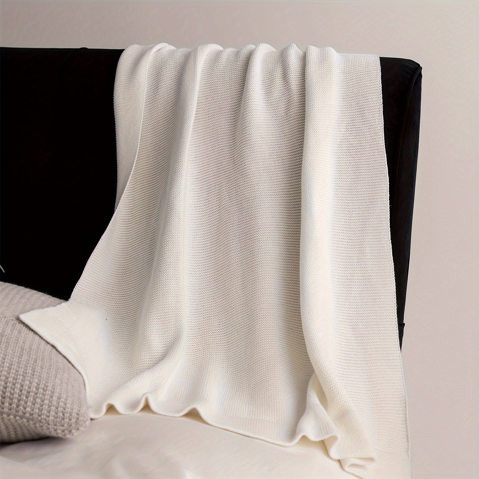 Soft Knitted Baby Swaddle Blanket for Strollers and Cribs