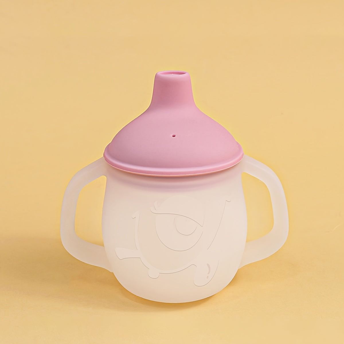 Kids Silicone Sippy Cup with Soft Spout and Easy-Grip Handles BPA-Free for Camping Milk Water