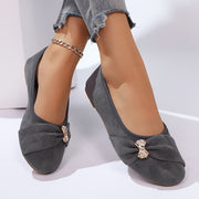 Zapatos planos de ballet para mujer, zapatos casuales sin cordones, color beige, suela suave, cómodos