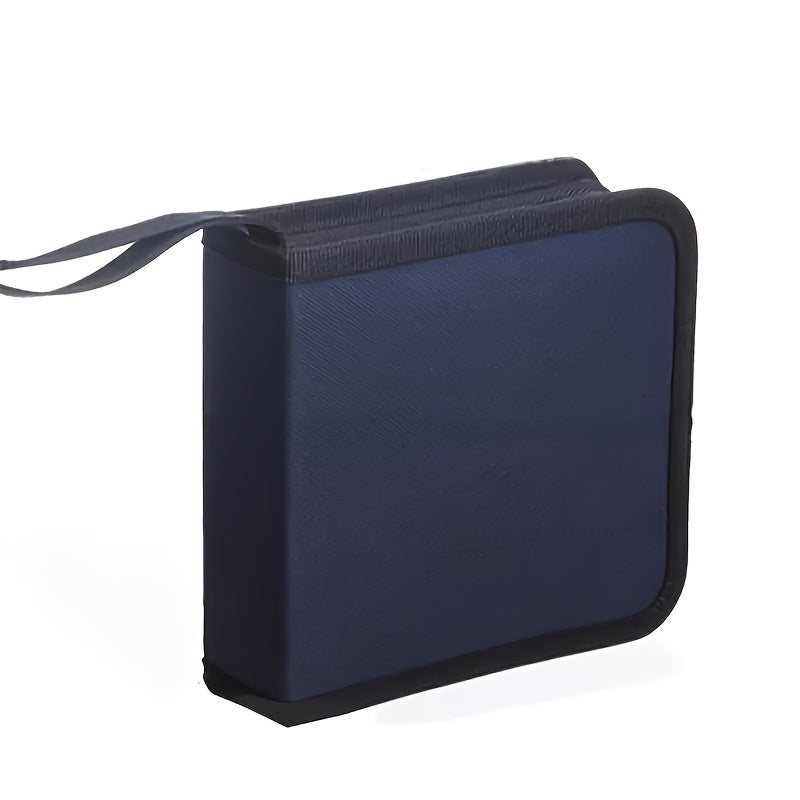 40 ta DVD/VCD uchun Portativ Oksford Matoli Disk Saqlash Qutisi - Yuqori Sifatli, Changdan Himoyalangan, Zipli Quti va Qulay Tashish Qo'ltiqchasi bilan - Uyda, Sayohatda, Avtomobilda Foydalanish uchun Mukammal va Oson Saqlash, Egiluvchan Dizayn