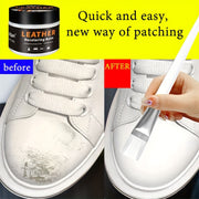 White Leather Repair Kit for Shoes, Bags, and Furniture — Color Fixing Cream