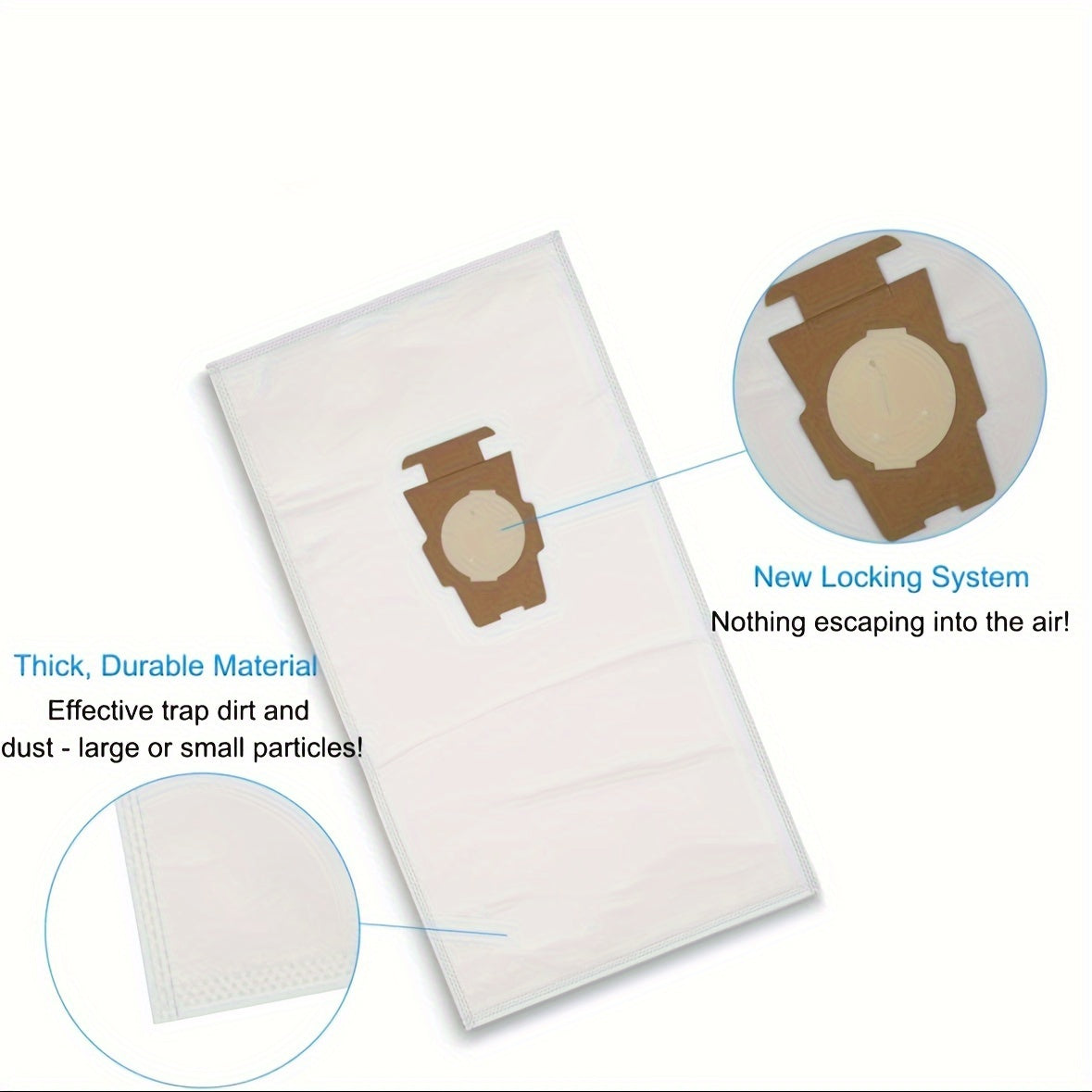 6 ta paket vakuum tozalash vositalari chang torbasi universal oq mato Sentria G seriyali bilan mos keladi