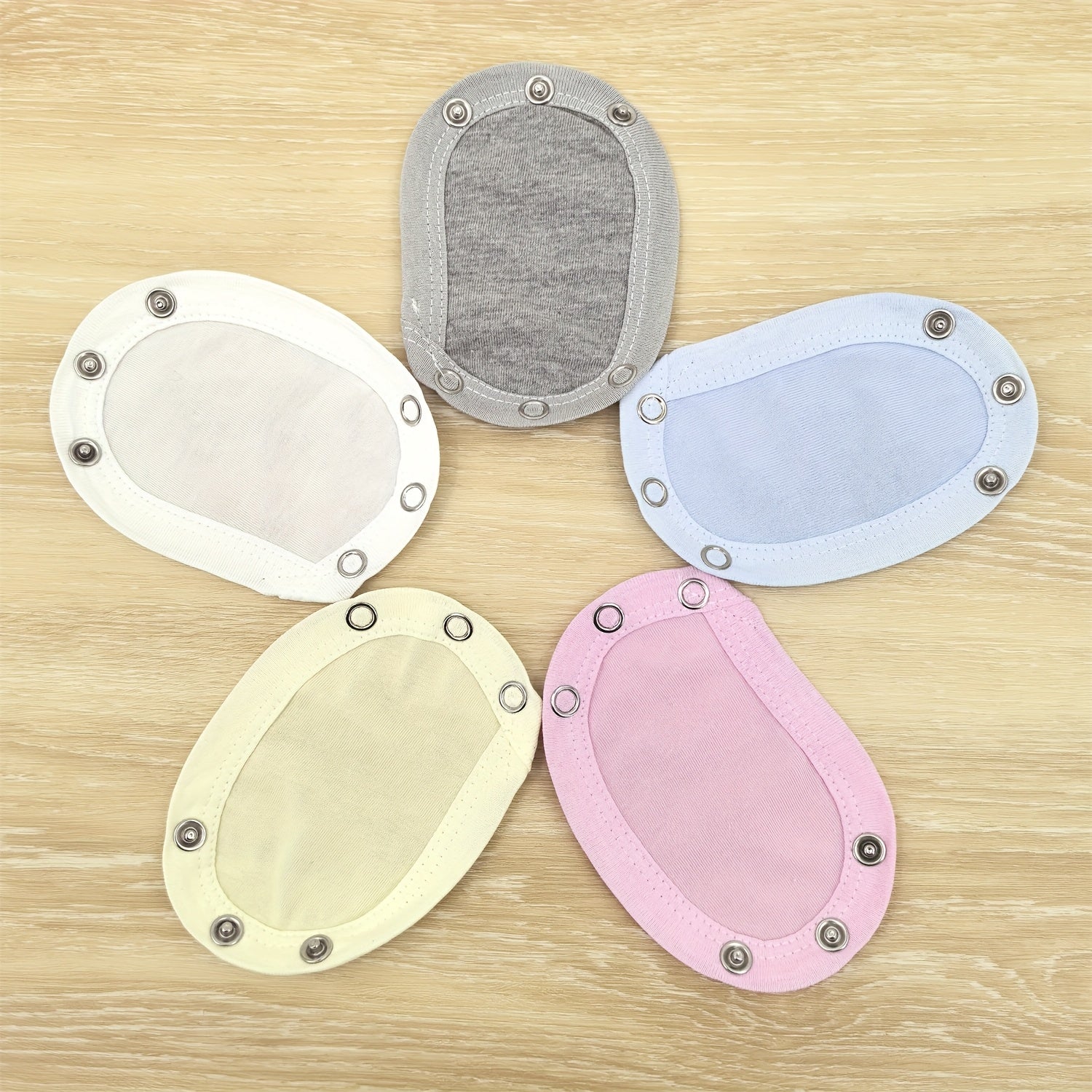 Baby Romper Extenders Set of 2 or 4 for Small Children White Pink Polyester